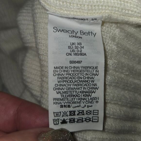 Sweaty Betty Embrace Cashmere Blend Open Front Cardigan Sweater Size XS - Picture 6 of 7